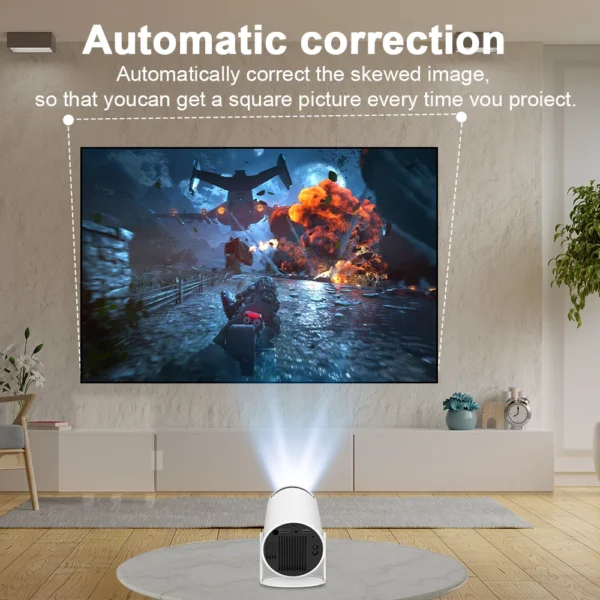 S7988e2edfe444211b9b6cf4b529aa435A Home Cinema 4K WiFi6 Projector (Android 11) - Portable, 260 ANSI