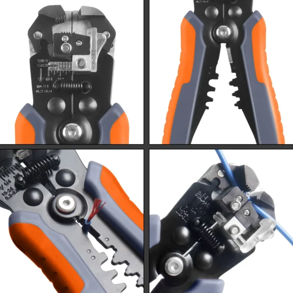 Ferrule Crimper Tool, Ratchet Crimping Tool Kit-Wire Stripper & Crimper Plier, or Plier Set with Connectors