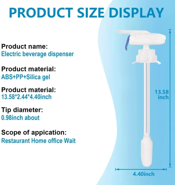 S9252f3f372f0422e925fbc632d304f654 Touchless Electric Drink Dispenser - Water Milk Beverages