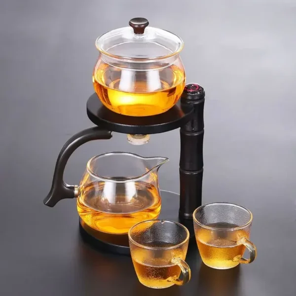 S95b63ce3ef1746ca982923334f5444a9J Full Automatic Dianthus Caryophyllus Glass Teapot (Heat-Resistant) - Infuser, Drip, Warmer