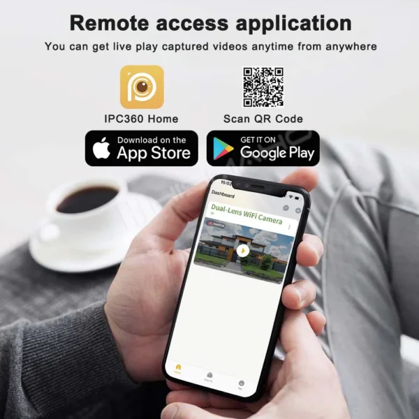 Sa96ca7d66dbf4517a03987fef3fc6098z Smart 6K Human Tracking Triple Lens PTZ Security IP Camera CCTV (12MP, WiFi, Outdoor)