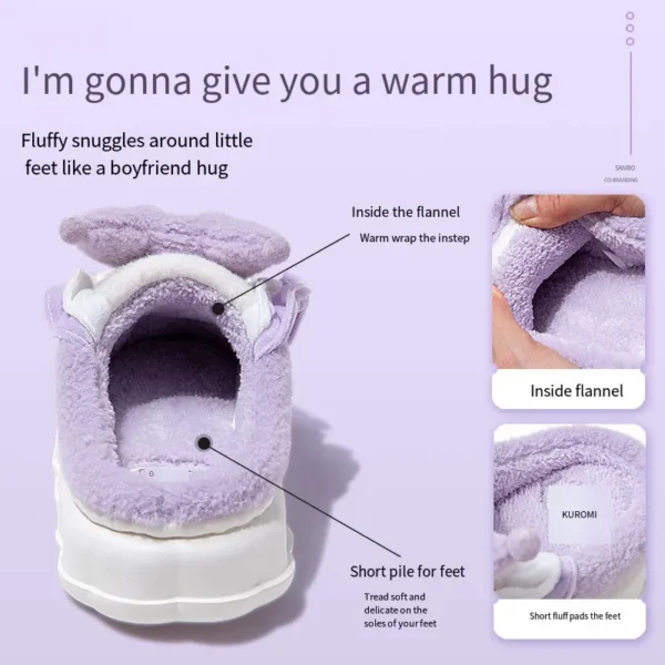 Sanrio-Hello-Kitty-Cotton-Slippers-For-Women-My-Melody-Winter-Thick-Soft-Sole-Slides-Indoor-Floor.jpg_ (3) Hello Kitty Slippers (Women's) - Cozy Winter, Indoor/Outdoor