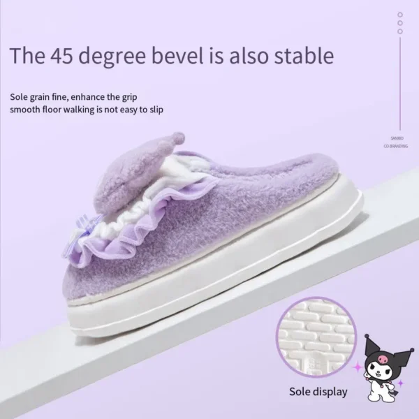 Sanrio-Hello-Kitty-Cotton-Slippers-For-Women-My-Melody-Winter-Thick-Soft-Sole-Slides-Indoor-Floor.jpg_ (4) Hello Kitty Slippers (Women's) - Cozy Winter, Indoor/Outdoor