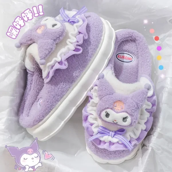 Sanrio-Hello-Kitty-Cotton-Slippers-For-Women-My-Melody-Winter-Thick-Soft-Sole-Slides-Indoor-Floor.jpg_640x640.jpg_ (3) Hello Kitty Slippers (Women's) - Cozy Winter, Indoor/Outdoor