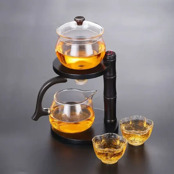 Sc7ceb60cfa054a2aa5505612bc308c17C Full Automatic Dianthus Caryophyllus Glass Teapot (Heat-Resistant) - Infuser, Drip, Warmer