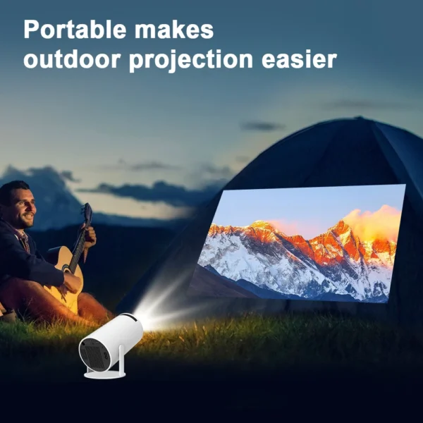 Sc9cfe17d024f4d11b3bba1dfff22f76eE Home Cinema 4K WiFi6 Projector (Android 11) - Portable, 260 ANSI