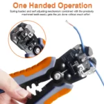 Ferrule Crimper Tool, Ratchet Crimping Tool Kit-Wire Stripper & Crimper Plier, or Plier Set with Connectors