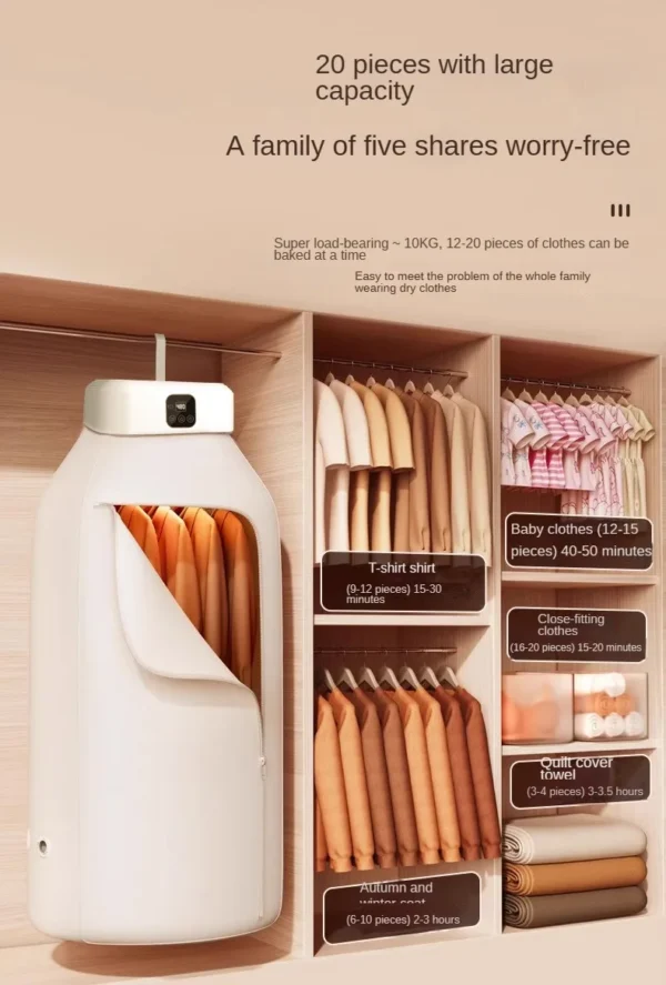 Sdcc815ab677b49eaaa1480456cf0f1adA Multi-functional Electric Clothes Dryer (Remote Control) - Timer, Warm Air