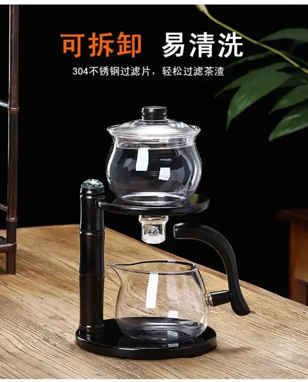 Se9a4f1bea8d04548b9ec05b182aa8547e Full Automatic Dianthus Caryophyllus Glass Teapot (Heat-Resistant) - Infuser, Drip, Warmer