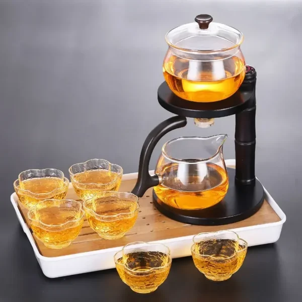 Se9ff7af5eedf4521b3a5d368da99c1a3r Full Automatic Dianthus Caryophyllus Glass Teapot (Heat-Resistant) - Infuser, Drip, Warmer