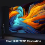 Home Cinema 4K WiFi6 Projector (Android 11) - Portable, 260 ANSI