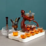 Tea Making Kungfu Tea Set Automatic (Heat-Resistant Glass) - Warmer, Infuser