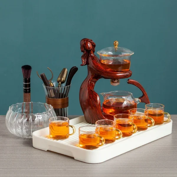Tea-Making-Kungfu-Teapot-Teacup-Automatic-Tea-Set-Heat-resistant-Glass-Teapot-Holder-Base-Tea-infusers.jpg_ (4) Tea Making Kungfu Tea Set Automatic (Heat-Resistant Glass) - Warmer, Infuser