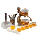 Tea Making Kungfu Tea Set Automatic (Heat-Resistant Glass) - Warmer, Infuser