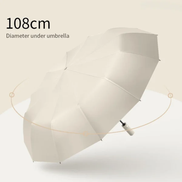 Xiaomi-12-Bone-Solid-color-Automatic-umbrella-Light-Collapsible-Large-size-sunshade-Uv-protection.jpg_ (5) Smart Xiaomi Auto Umbrella (Large, UV Protection) - Folds Light 12 Bone Solid color