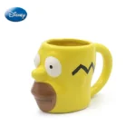 Disney Anime The Simpsons 3D Ceramic Mugs Cartoon Figure Homer Gift