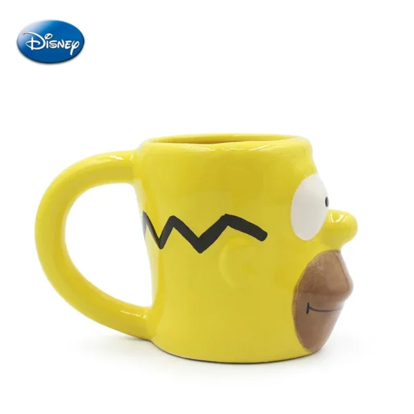 4 Disney Anime The Simpsons 3D Ceramic Mugs Cartoon Figure Homer Gift