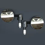 Adjustable 22mm Bar End Mirrors Black 73mm