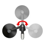 Adjustable 22mm Bar End Mirrors Black 73mm CONVEX Mirror 16-18mm I.D Motorcycle