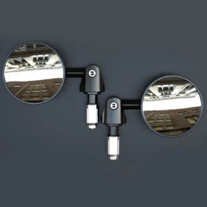 Adjustable 22mm Bar End Mirrors Black 73mm