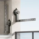 Aluminum Folding Clothes Drying Rack wall Suction Cup