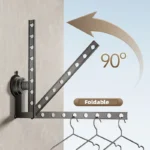 Aluminum Folding Clothes Drying Rack wall Suction Cup