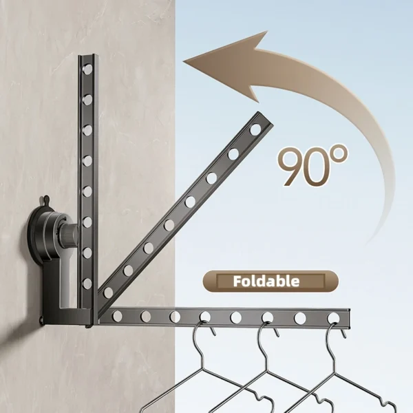 Folding-Clothes-Drying-Rack-Aluminum-wall-Suction-Cup-Laundry-Rack-for-Home-Retractable-Clothes-Horse.jpg_ (2) Aluminum Folding Clothes Drying Rack wall Suction Cup