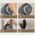 Aluminum Folding Clothes Drying Rack wall Suction Cup