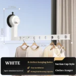 Aluminum Folding Clothes Drying Rack wall Suction Cup