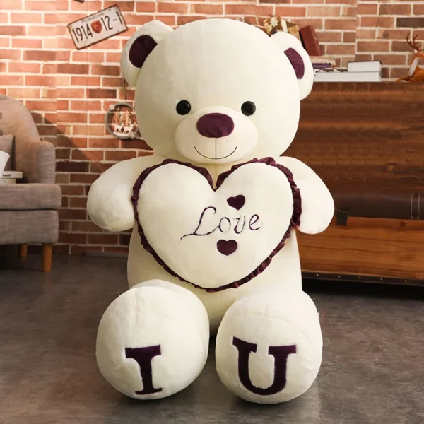 H2ea2c5aeddb649e9a43a513cef1df567H Gift 80/100cm Big Plush Size Teddy Bear Giant Toy Pink Girl Wife Birthday Valentines Day
