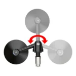 Adjustable 22mm Bar End Mirrors Black 73mm CONVEX Mirror 16-18mm I.D Motorcycle