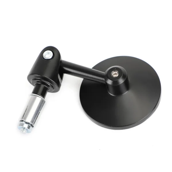 H6cb01282fdbe4f02979b7f64a2522191o Adjustable 22mm Bar End Mirrors Black 73mm CONVEX Mirror 16-18mm I.D Motorcycle