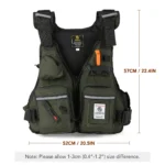 Professional Life Jacket Fishing Vests Buoyancy Suit Portable Multi-Pockets Waterproof