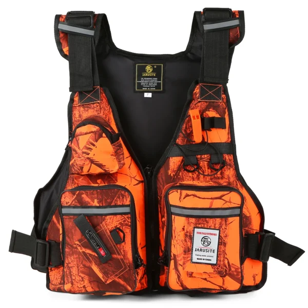 Hbdb0e444dcea4b96b2fc1c4c07ad225dW Professional Life Jacket Fishing Vests Buoyancy Suit Portable Multi-Pockets Waterproof