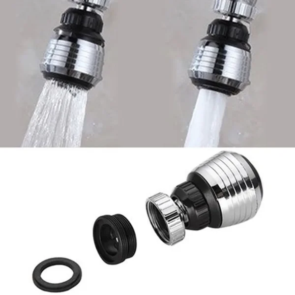 Hde1bb81265764b0588abf58edc588a40J 360° Adjustment Kitchen Faucet Extender Dual Mode Water Saving Pressurize Faucet Extender Filter Sprayer