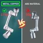 Faucet Extender Metal 1080° Universal Rotation Faucet Sprayer Head 22/24mm Adaptor Washbasin Aerator Bubbler Nozzle Kitchen Tap