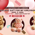 Gift 80/100cm Big Plush Size Teddy Bear Giant Toy Pink Girl Wife Birthday Valentines Day