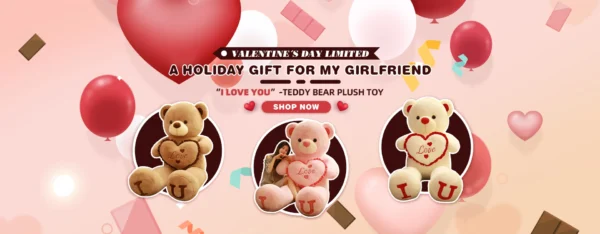 S17ca72174f014e9a93e8d4ebe86e2038V Gift 80/100cm Big Plush Size Teddy Bear Giant Toy Pink Girl Wife Birthday Valentines Day