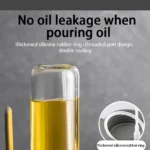 Oil Spray Bottle 250ml High Borosilicate Glass Cooking Oil Dispenser