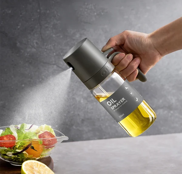 S819f90de310749bab325f9b85b87e787j Oil Spray Bottle 250ml High Borosilicate Glass Cooking Oil Dispenser