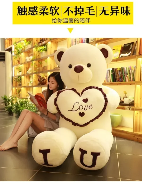 S89b8625dce8e4027a901982a200daafaI Gift 80/100cm Big Plush Size Teddy Bear Giant Toy Pink Girl Wife Birthday Valentines Day