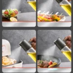 Oil Spray Bottle 250ml High Borosilicate Glass Cooking Oil Dispenser