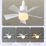 LED 30W Ceiling Fan Light LED Fan Ceiling Light With Remote Dimming