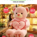 Gift 80/100cm Big Plush Size Teddy Bear Giant Toy Pink Girl Wife Birthday Valentines Day